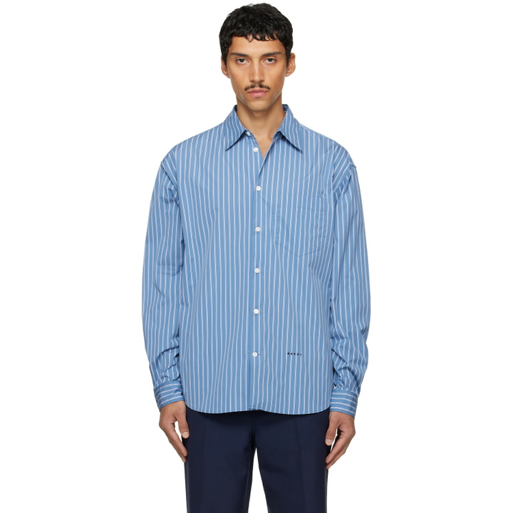Photo: Marni Blue Striped Shirt