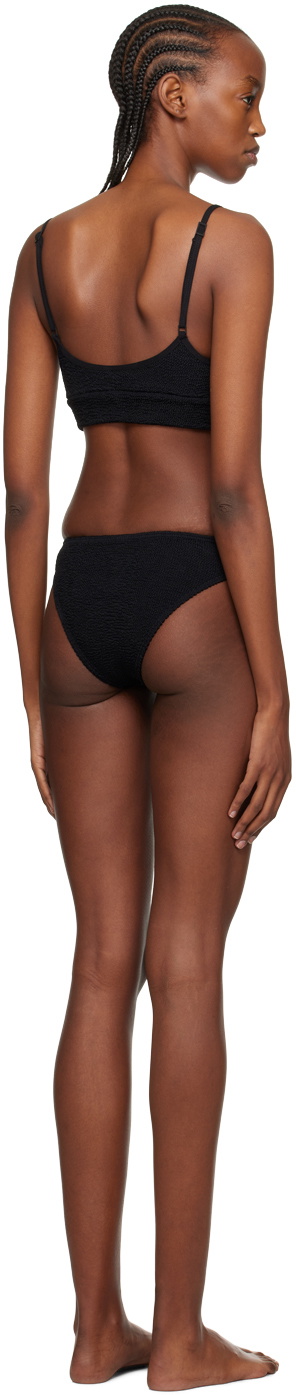 Bond-Eye Black Strap Saint Crop & Christy Bikini