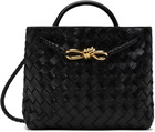 Bottega Veneta Black Small Andiamo Bag