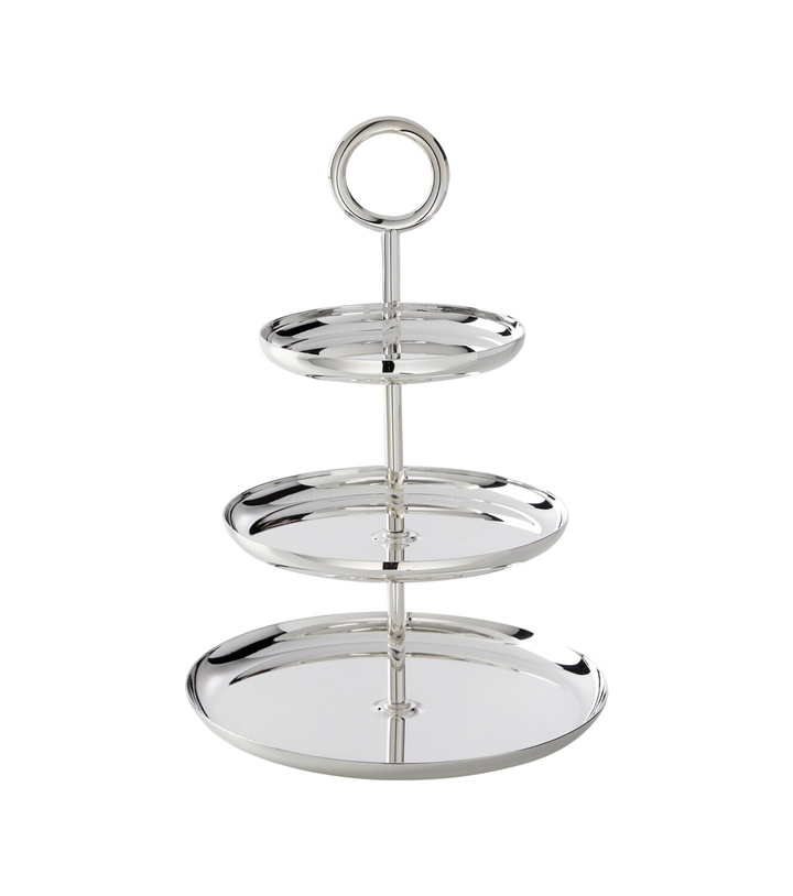 Photo: Christofle Vertigo silver-plated serving stand by Andrée Putman