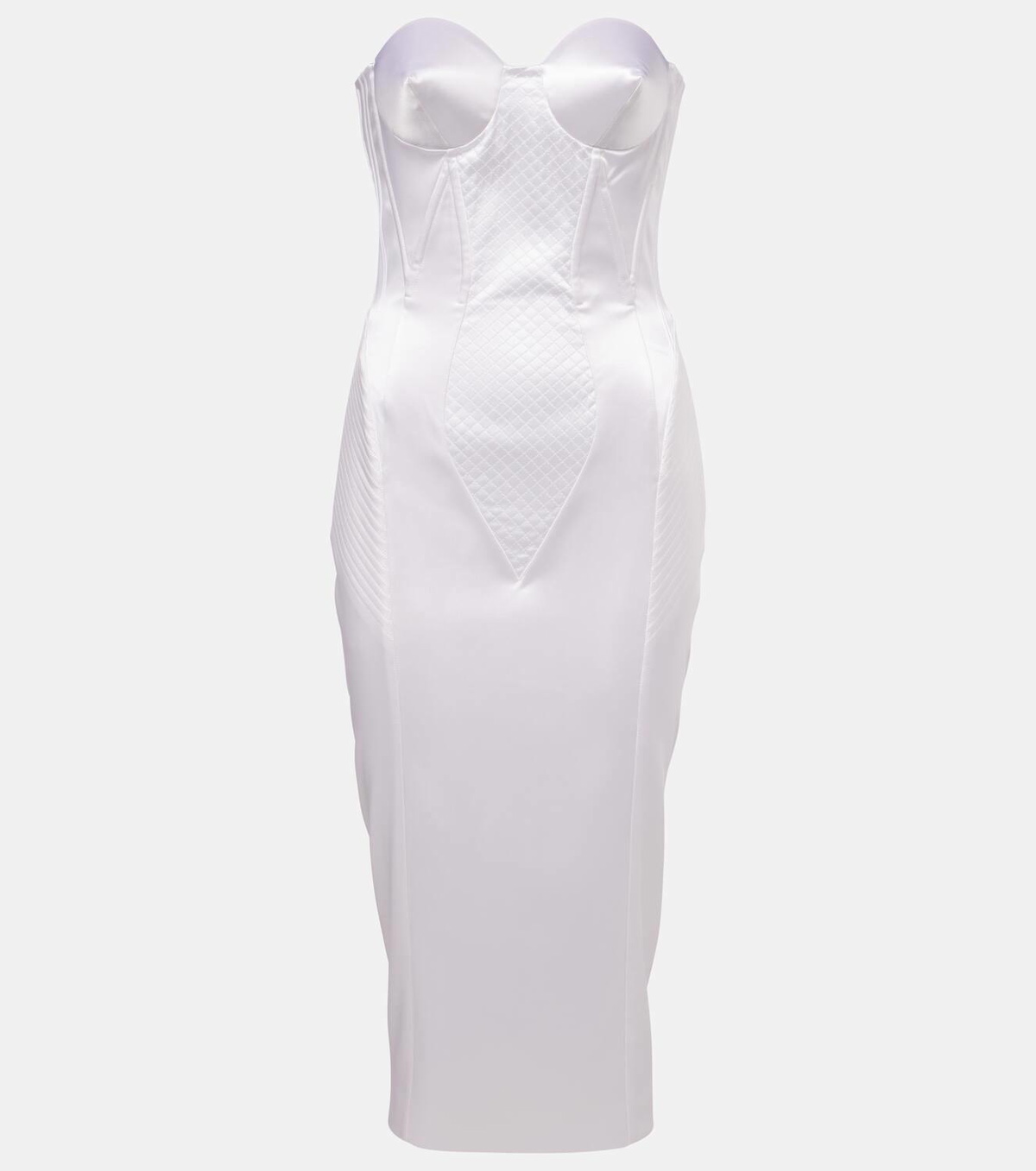Dolce&Gabbana Strapless satin corset dress