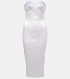 Dolce&Gabbana Strapless satin corset dress