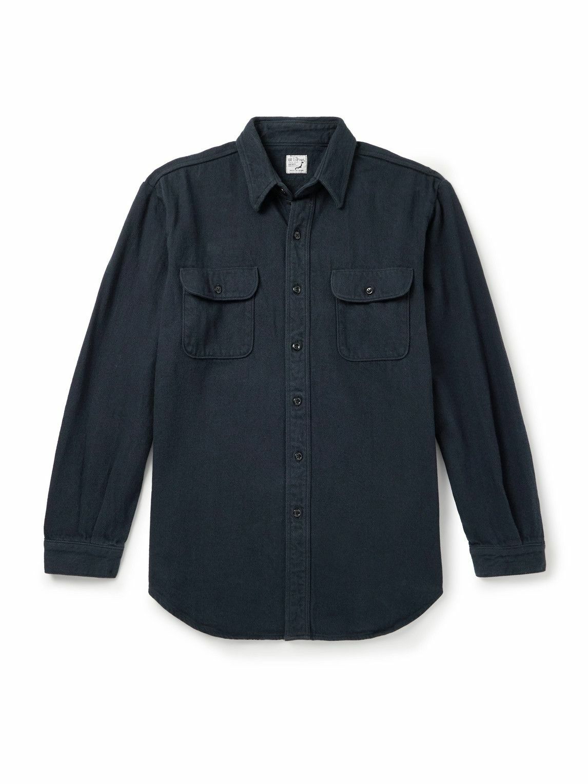 OrSlow - Organic Cotton-Flannel Shirt - Blue
