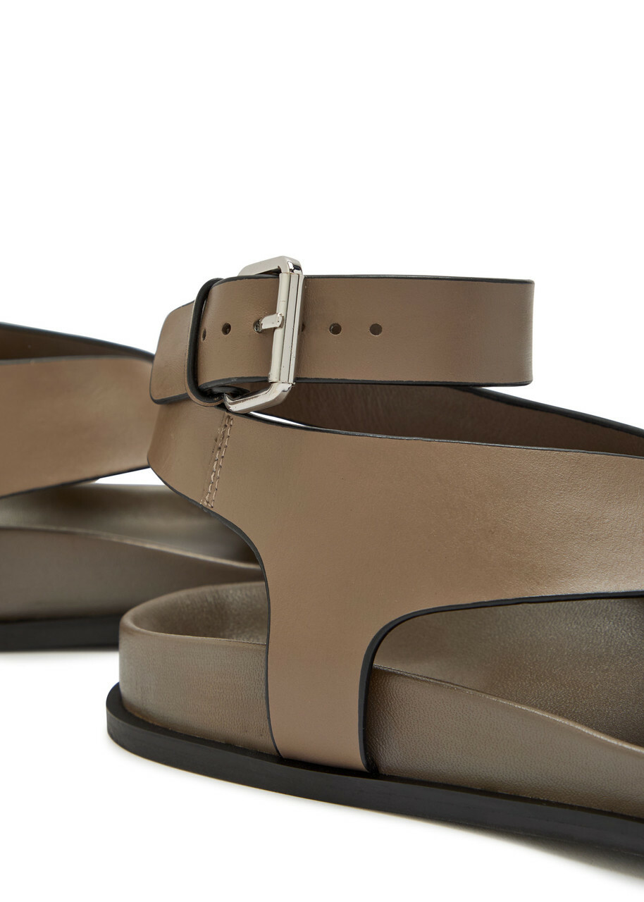 A.emery Jalen Leather Sandals Taupe