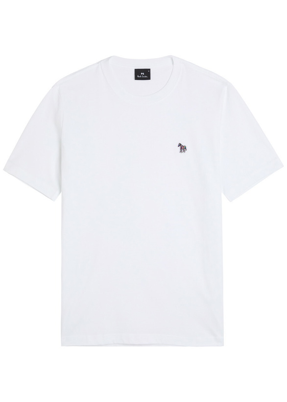 Photo: PS Paul Smith Appliquéd Cotton T-shirt White