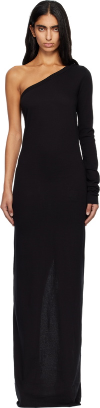 Photo: Rick Owens DRKSHDW Black Concordians Ziggy Maxi Dress