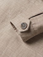 Canali - Linen and Wool-Blend Shirt Jacket - Brown