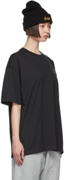 drew house SSENSE Exclusive Black Stacked Logos T-Shirt