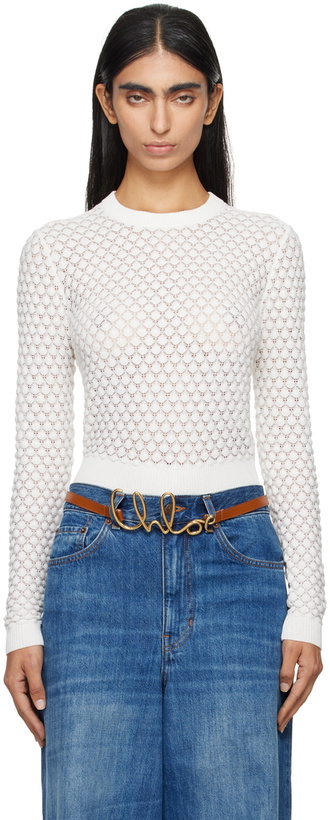 Photo: Chloé Off-White Crewneck Sweater