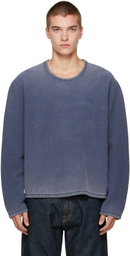 OUR LEGACY Blue Double Lock U Neck Sweatshirt