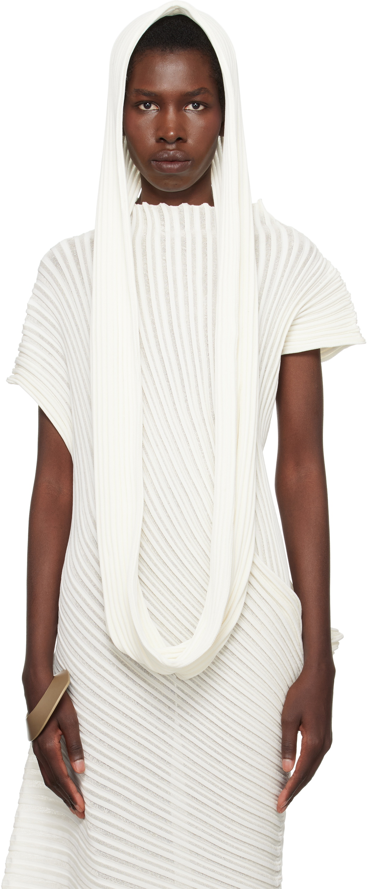 ISSEY MIYAKE SSENSE Exclusive Bridal Capsule Stream Scarf