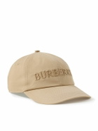 Burberry - Logo-Embroidered Cotton-Twill Baseball Cap - Neutrals