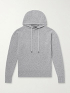 TOM FORD - Logo-Embroidered Cashmere Hoodie - Gray