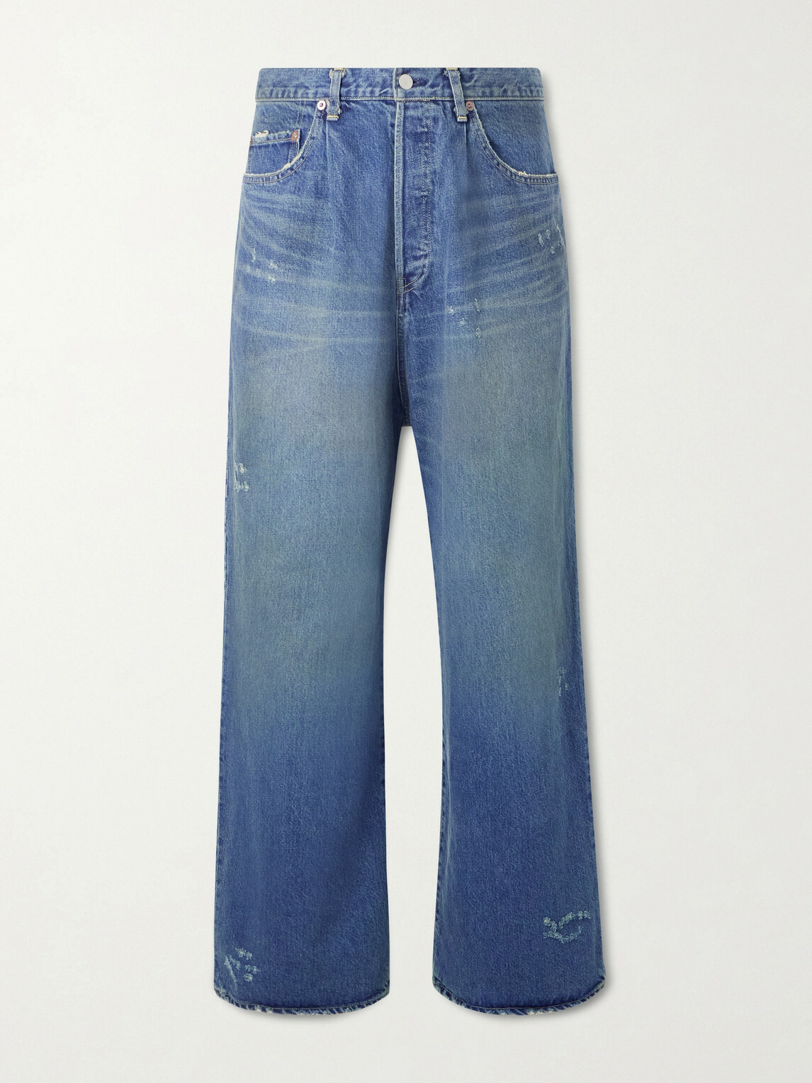 ssstein - Straight-Leg Distressed Jeans - Blue