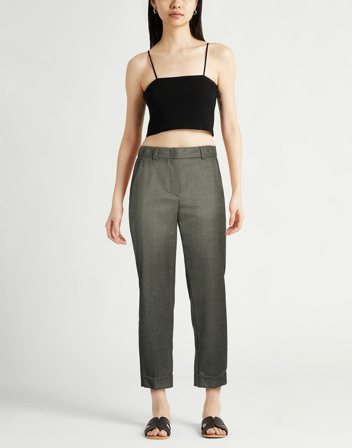 Peserico Easy Womens Pants Dark in Green