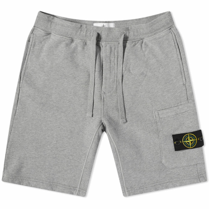 Photo: Stone Island Men's Garment Dyed Short in Grey Melange