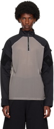 Olly Shinder Gray & Black Hybrid Jacket