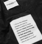 TAKAHIROMIYASHITA TheSoloist. - Mickey Mouse Patent Leather-Trimmed Wool-Blend Jacquard Waistcoat - Black