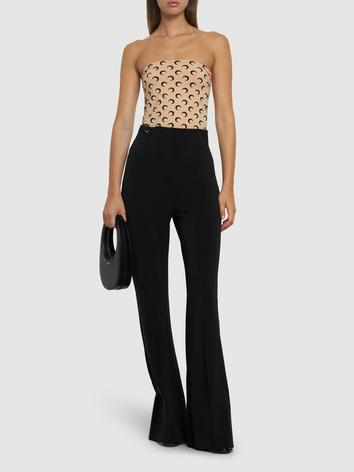 MARINE SERRE チューブトップ Marine Serre Crescent Moon-print Tube Top | White | FARFETCH