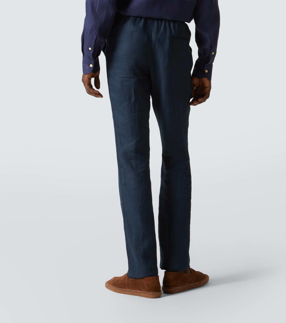 Kiton Linen straight pants