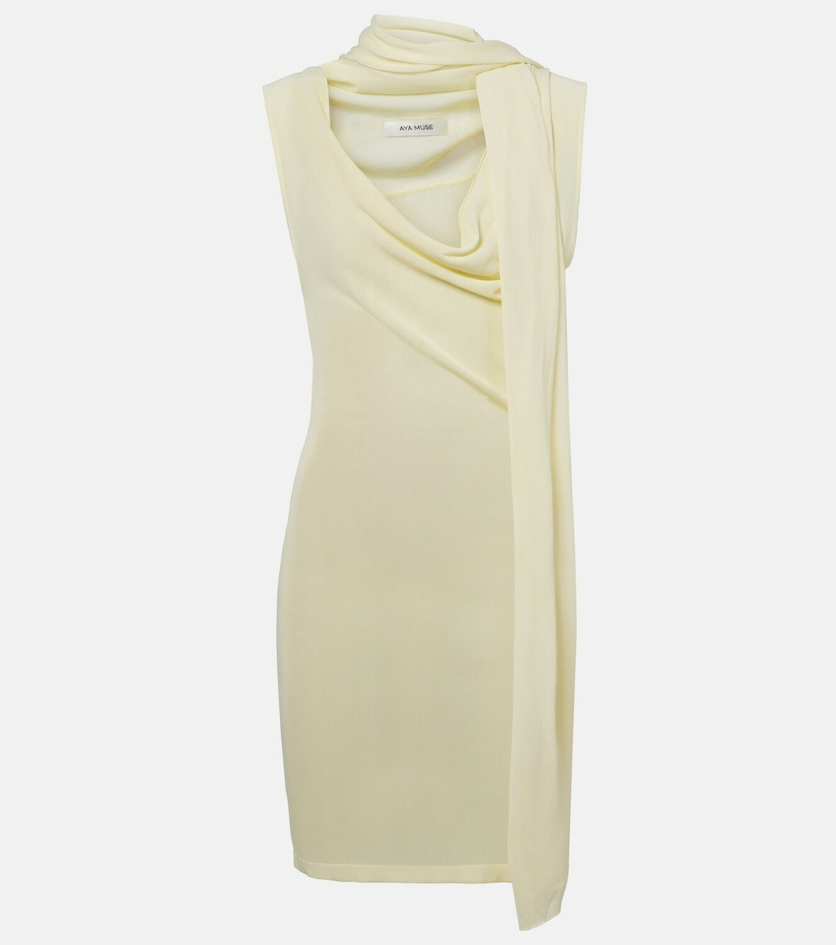 Aya Muse Draped scarf-detail minidress