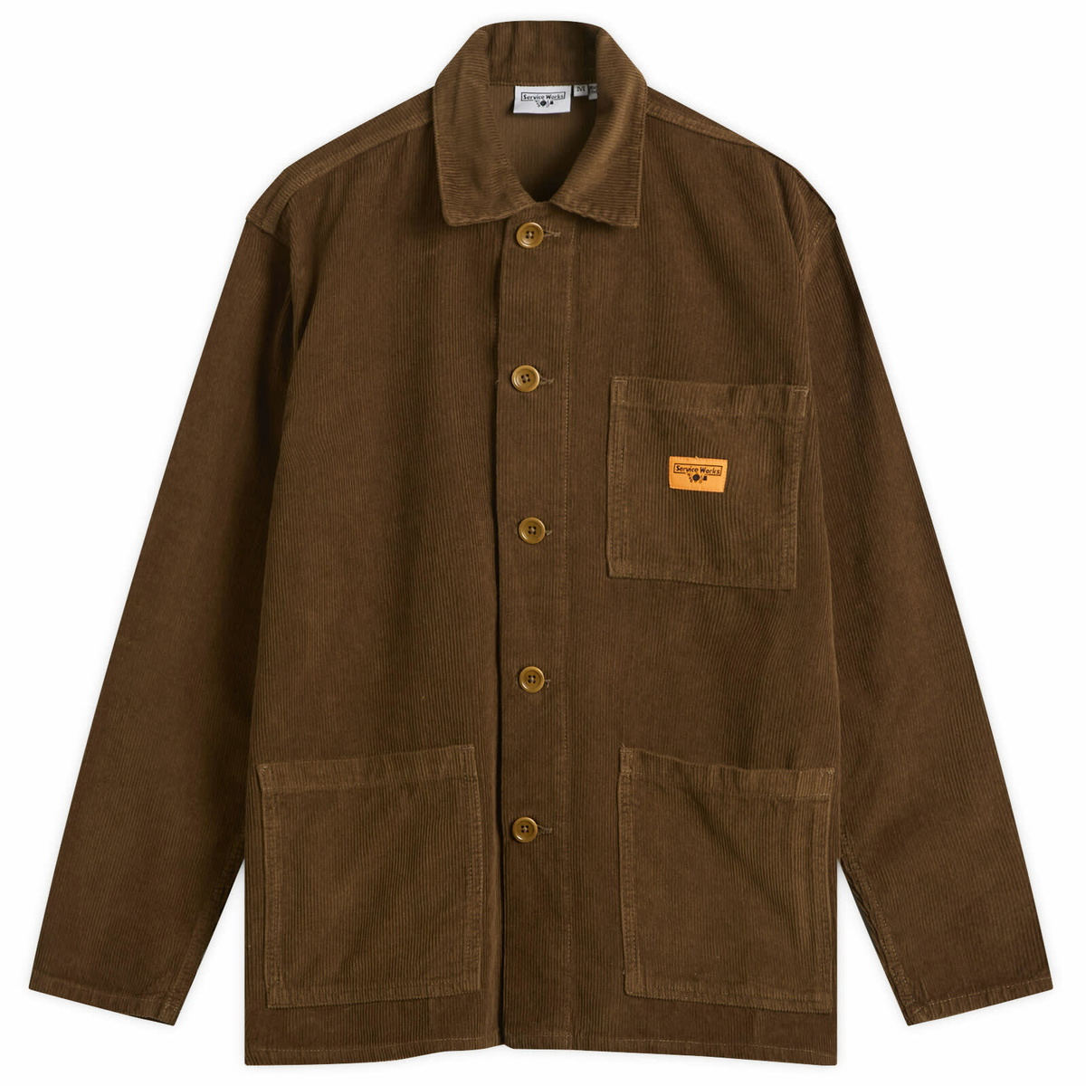 Service Works Men's Corduroy Chore Shirt in Bark