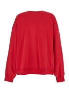Juun.J Red Oversized Sweatshirt With Graphic Print In Cotton Man