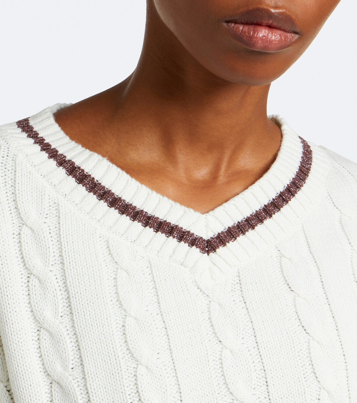 The Upside Millie cable-knit cotton sweater