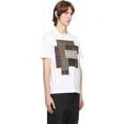 Junya Watanabe White and Red Cotton Patchwork T-Shirt
