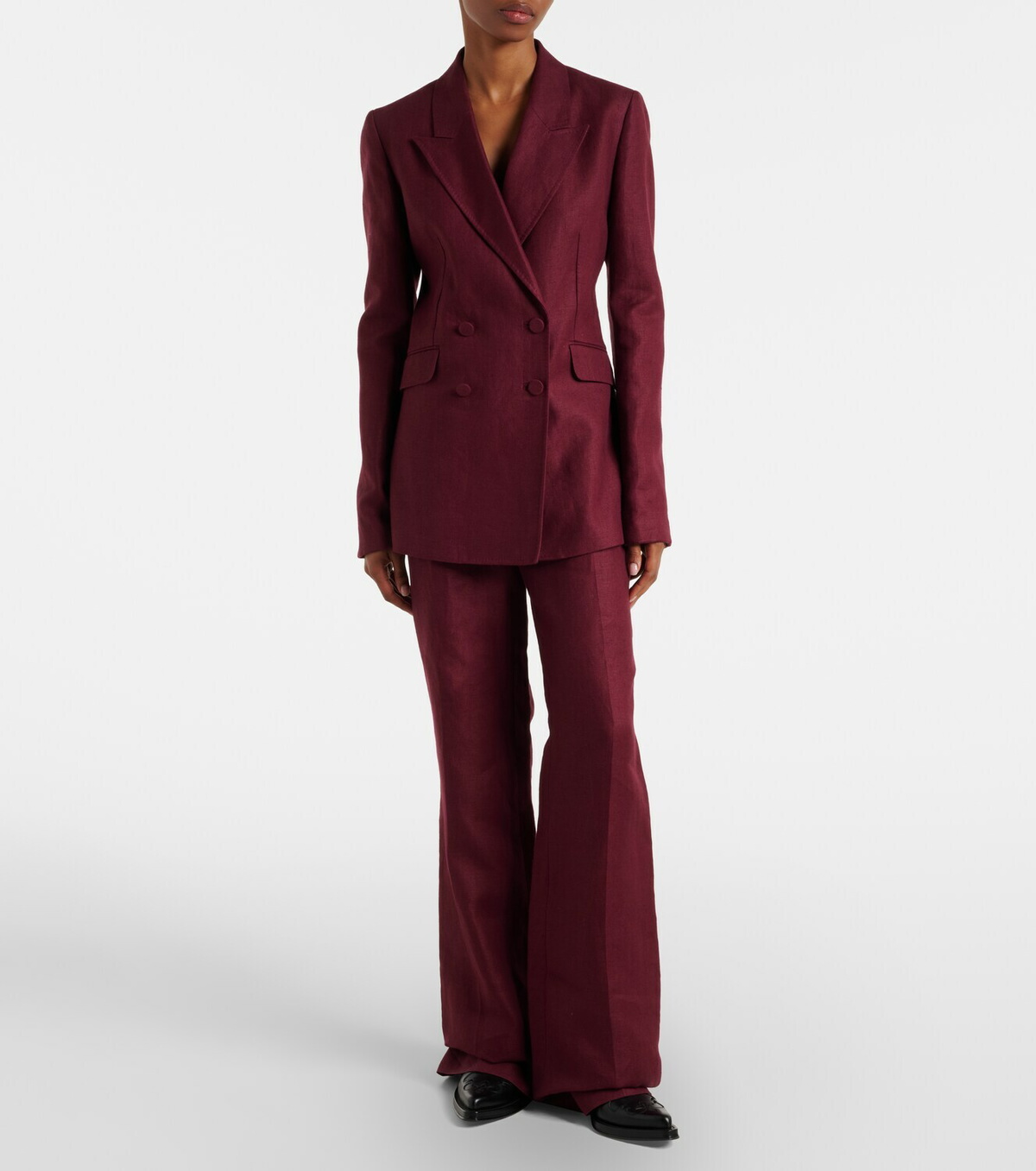 Gabriela Hearst Vesta linen flared pants