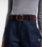 Gabriela Hearst Elster suede belt
