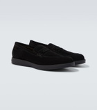 Brioni Suede penny loafers