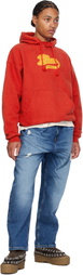 BLUEMARBLE Red Varsity Hoodie