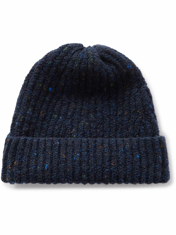 Photo: Inis Meáin - Ribbed Merino Wool and Cashmere-Blend Beanie