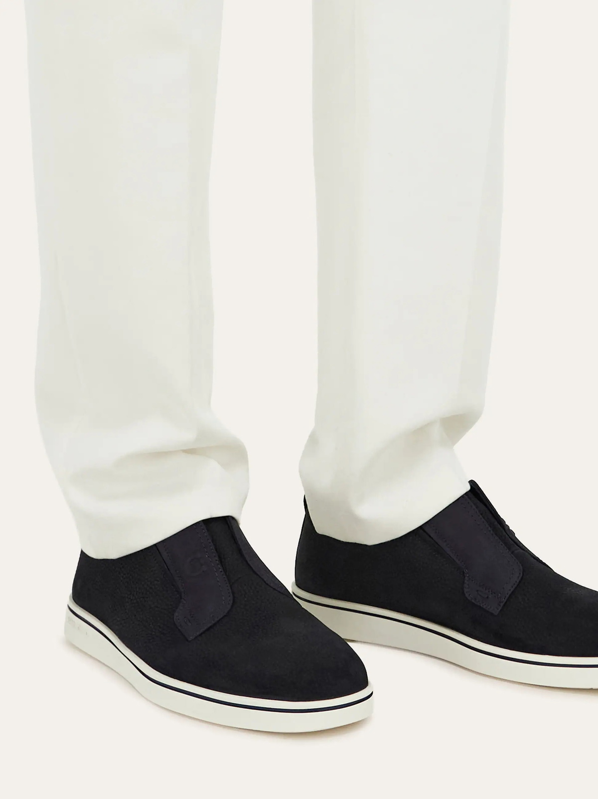 Ferragamo Mens Derby slip-on in Blue