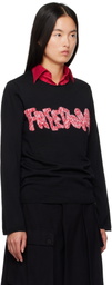 Comme des Garçons Shirt Black 'Freedom' Sweater