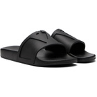 Valentino Garavani Black Coolside Rubber Slide Sandals