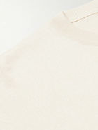 Piacenza Cashmere - Silk and Cotton-Blend T-Shirt - Neutrals