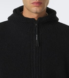 Moncler Wool-blend bouclé zip-up hoodie