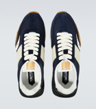 Tom Ford James suede-trimmed sneakers