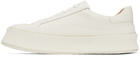 Jil Sander Off-White Leather Sneakers