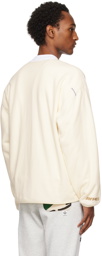 AAPE by A Bathing Ape Off-White Y-Neck Cardigan