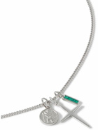 Miansai - Aegis Trilogy Silver Agate Pendant Necklace