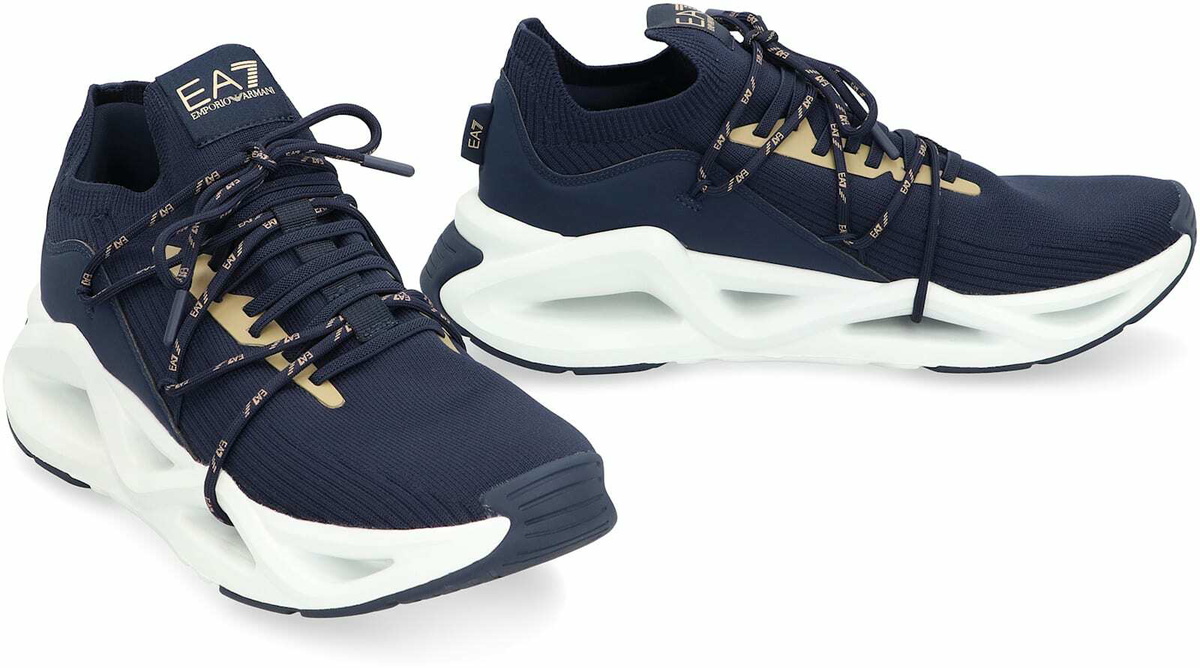 EA7 Knit Low-top Sneakers