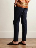 Etro - Slim-Fit Wool-Jacquard Suit Trousers - Blue