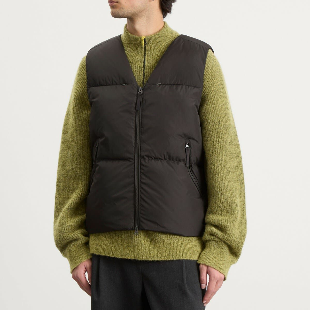 Hiking Patrol Men's Element Down Vest in Charcoal Black