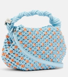 Ganni Bou Mini woven top-handle bag