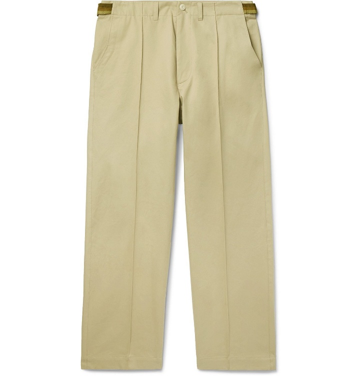 Photo: Nicholas Daley - Pleated Cotton-Twill Trousers - Neutrals