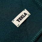 Tekla Fabrics Pure New Wool Blanket in Dark Green