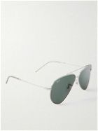 Ray-Ban - Aviator-Style Silver-Tone Sunglasses